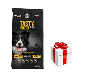 Tasty Dogs Life barība su vistas gaļu 15 kg (vidējas un lielas šķirnes)