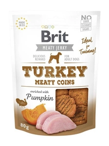 "BRIT Jerky Snack Turcijas monētas ar ķirbjiem 80g