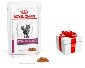 ROYAL CANIN Renal ar vistas gaļu 12x85g + STAIGMENA KATEI