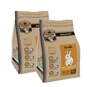 KORONA NATURY Natural-Vit barība trušiem 1,6kg