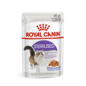 ROYAL CANIN Sterilised 12x85g mitrās želejas barība pieaugušiem, sterilizētiem kaķiem