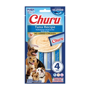 INABA Dog Churu (uz zivju bāzes) Tunzivju recepte 4x14g (56g)