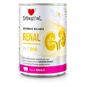 Disugual Veterinārais mitrais barība suņiem RENAL Pork (pieaugušajiem) 400g
