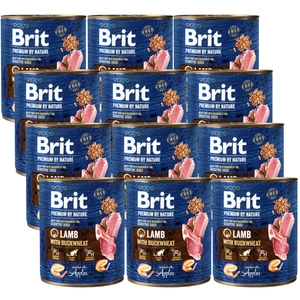 BRIT Premium by Nature jēra gaļa ar BUCKWHEAT 800g