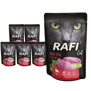RAFI Cat Adult ar teļa gaļu 10x100g