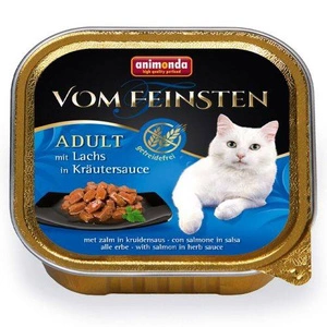 ANIMONDA Cat Vom Feinsten pieaugušajiem NoGrain Laši garšaugu mērcē 100g x32