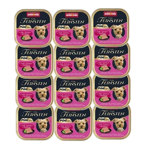 ANIMONDA Vom Feinsten mini adult  teļa gaļa/šķiņķis/baziliks 100 g