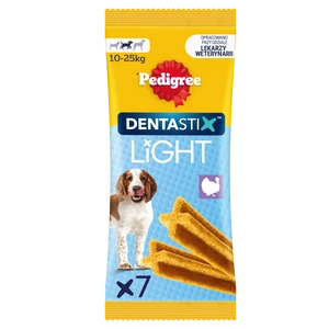 Pedigree Dentastix Light Dental Chews Vidējo šķirņu suņu našķi 7 gab. - 98g
