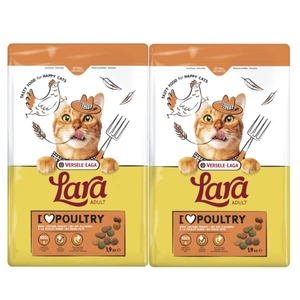 VERSELE-LAGA Lara Adult Turkey & Chicken 1.9kg - Pieaugušo kaķu barība ar vistas un tītara gaļu