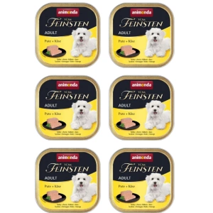 ANIMONDA Dog Vom Feinsten Adult tītars ar dzelteno sieru 150g