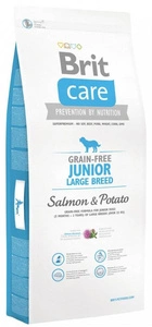 BRIT CARE GRAIN FREE JUNIOR LARGE SALMON &amp; POTATO - 12KG + pārsteigums jūsu sunim