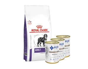 ROYAL CANIN Adult Large Dog 13kg + ENZO VET zarnu diēta suņiem ar jēra gaļu 3x400g