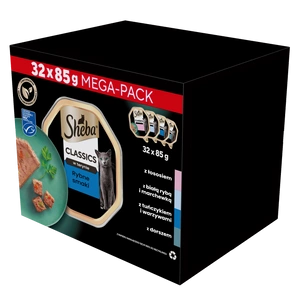 SHEBA Classics zivju garšas paplātes 32x85g
