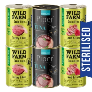WILD FARM Premium Grain Free Turkey and Teal 400g - barība sterilizētiem kaķiem bez graudiem