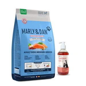 Marly & Dan Adult Dog Medium Breed Fresh Salmon Holistic & Hypoallergenic 12kg sausā barība
