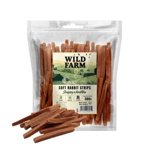 WILD FARM trušu strēmelītes 500g suņu našķi