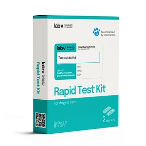 Lab-V Toksoplazmoze - Ātrs diagnostikas tests antivielu noteikšanai kaķiem un suņiem 2 gab.