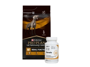 PURINA Veterinary PVD NF Nieru funkcija 3kg + LAB-V Renalis 45 kapsulasj