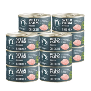 WILD FARM Mousse Chicken 85g - putas kaķiem bez graudiem
