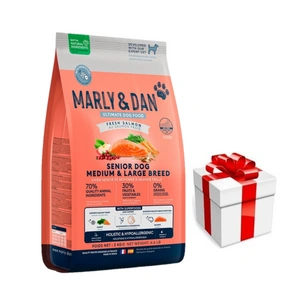 Marly & Dan Senior Dog Medium & Large Breed Fresh Salmon Holistic & Hypoallergenic 3kg sausa barība