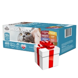 Frendi kaķu paciņas ar gaļas un zivju garšām želejā 48x100g