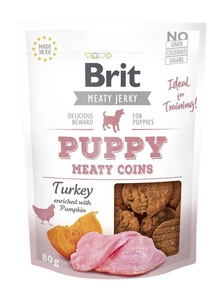 BRIT Jerky Snack Turkey Meaty Coins kucēniem 80g