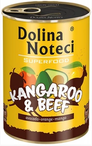 DOLINA NOTECI PREMIUM SUPERFOOD ķenguru un liellopu gaļa 400g x12