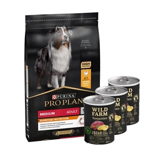 Purina Pro Plan Medium Adult Optibalance, vistas gaļa un rīsi 14kg