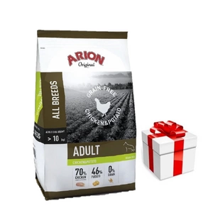 Arion Original Grain Free Chicken & Potato sausā barība pieaugušiem suņiem 12kg