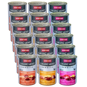 ANIMONDA GranCarno Sensitiv Adult Dog garša: tītara + kartupeļi 400g