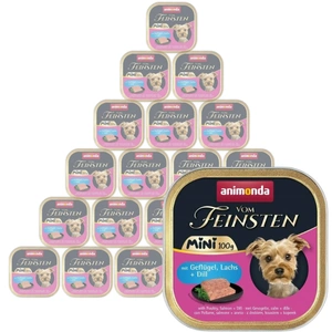 ANIMONDA Vom Feinsten mini adult  mājputni/lasis/dilles 100 g