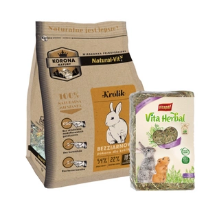 KORONA NATURY Natural-Vit barība trušiem 1,6kg