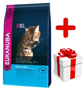 EUKANUBA Top Condition Adult 7+ 10kg + Cat Surprise