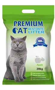 Premium Cat Clumping Bentonite Litter - dabīgs kaķiem 20L
