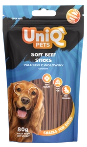 UNIQ PETS gardumi suņiem 80g liellopa gaļas nūjiņas