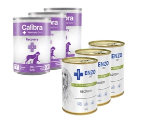 Calibra Veterinary Diets Recovery Dog/Cat 3x400g + ENZO VET Atjaunojošā diēta suņiem 3x400g