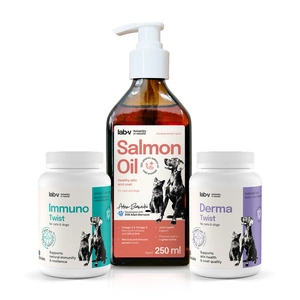 LAB V Vitamīniem bagātināta laša eļļa 250ml