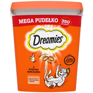 DREAMIES Mega Box 350 g - papildbarība pieaugušiem kaķiem, ar gardu vistas gaļu