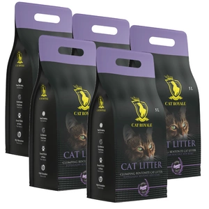 Cat Royale Lavender bentonīta pakaiši 25l (5x5l)