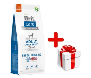 BRIT CARE Dog Hypoallergenic Adult Large Breed Lamb 12kg + STAGMENA SUŅIEM