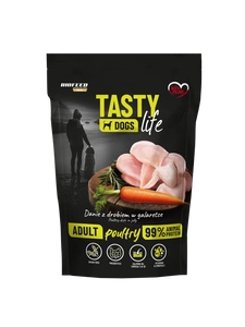 Tasty Dogs Life mājputnu gaļas želejas trauciņš 500g