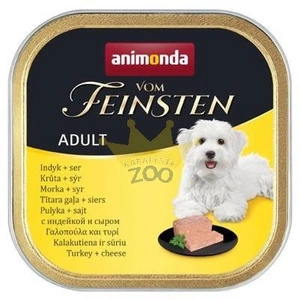 ANIMONDA Dog Vom Feinsten Adult tītars ar dzelteno sieru 150g
