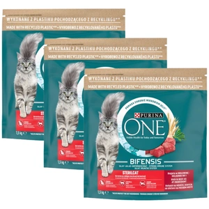 Purina One Cat Sterilcat barība ar liellopu gaļu 1,5kg