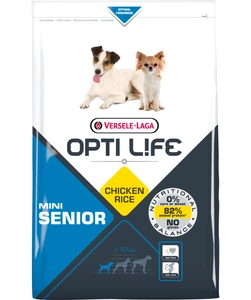 VERSELE-LAGA Opti Life Senior Mini 7,5kg - ar vistas gaļu - mazām šķirnēm vecumā no 7 gadiem