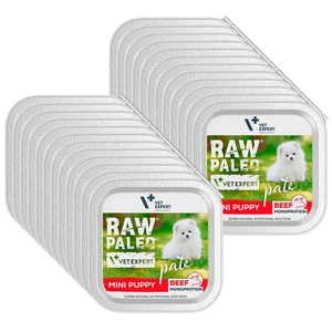 Vetexpert RAW PALEO PATE MINI puppy beef 150g - liellopu gaļas paplāte