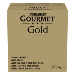 Purina Gourmet Gold Pieces mērces maisījumā 96x85g