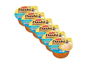 Inaba DASHI papildbarība kaķiem - vistas un ķemmīšgliemežu garšas buljons 6x70 g