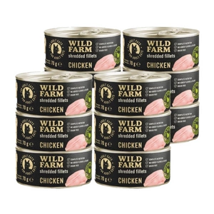WILD FARM Fillets Chicken 70g - mitrā kaķu barība bez graudiem, fileja buljonā