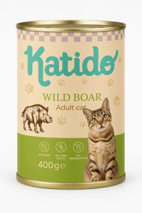 Katido Mitrā kaķu barība Wild Boar 400g