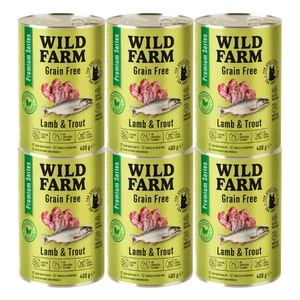 WILD FARM Premium Grain Free Lamb and Trout 400g - barība kaķiem bez graudiem